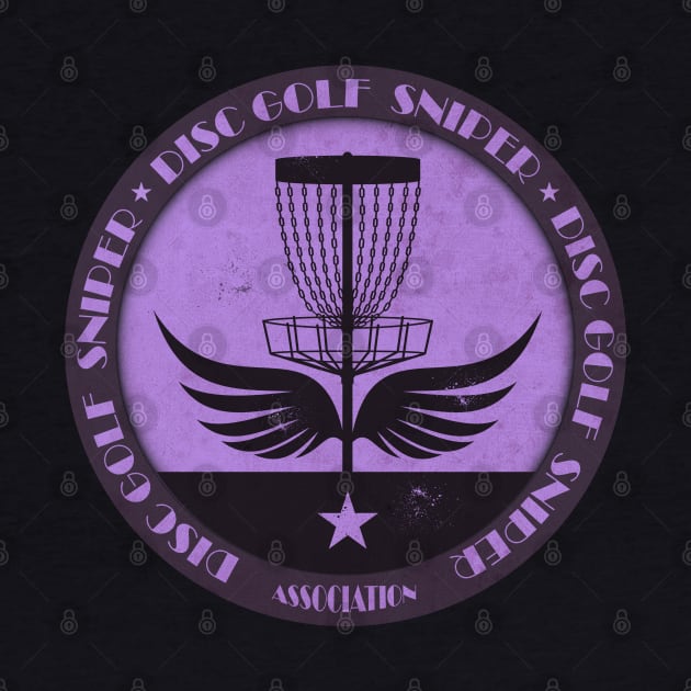 Purple Disc Golf Sniper Wings by CTShirts